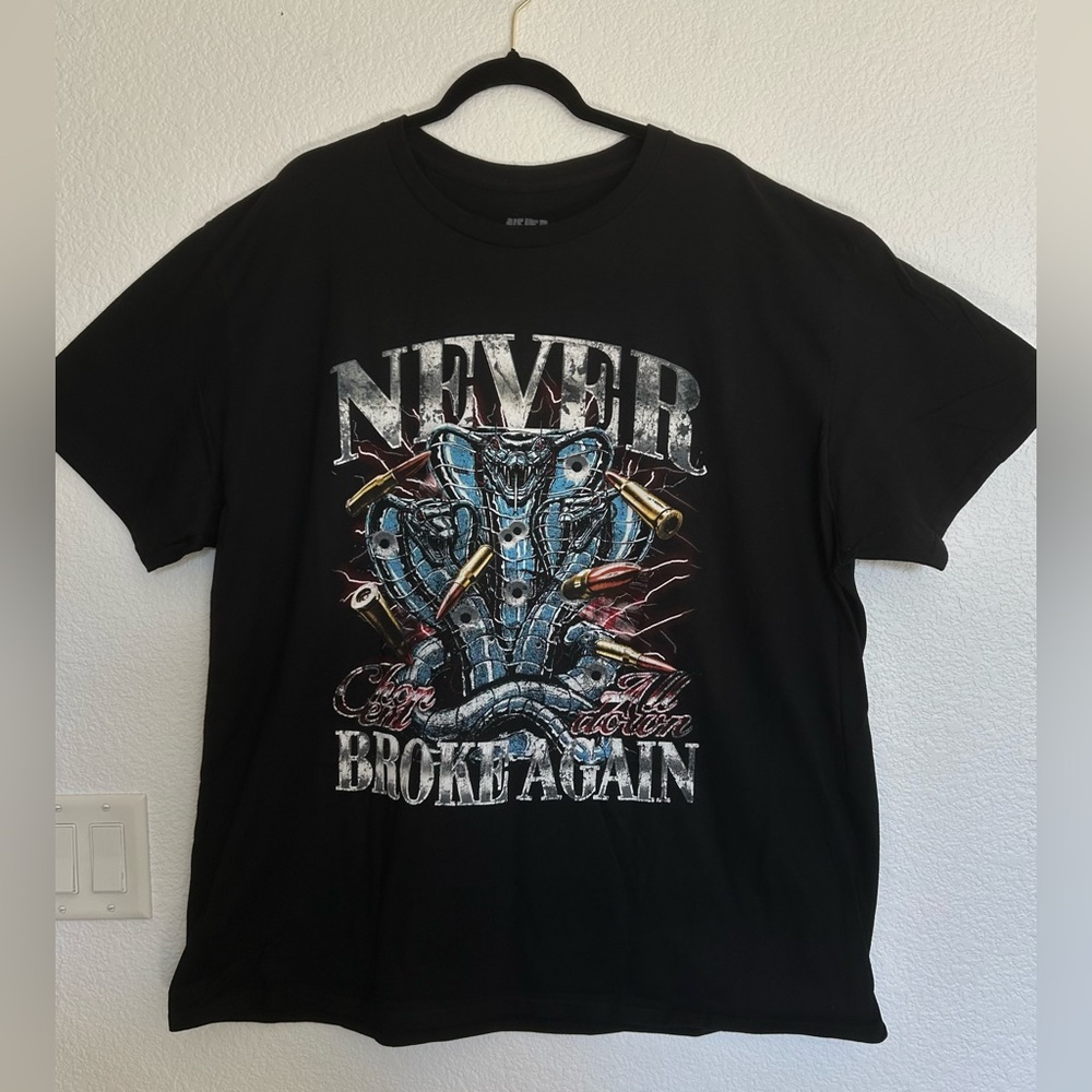 Black Graphic Tee - Never Broken Again